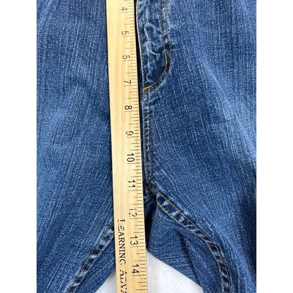 Chico's Jeans Womens 2.5 Blue‎ Denim Cropped Classic Fit Stretch - Picture 7 of 9